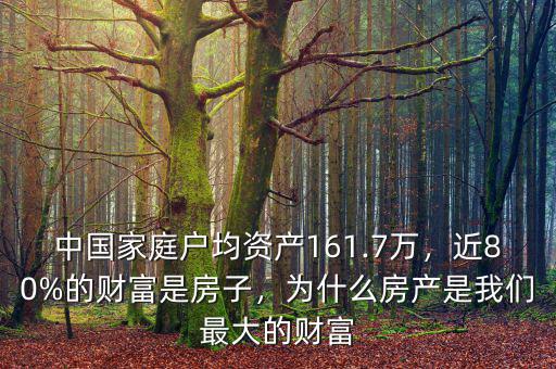 中國(guó)家庭戶均資產(chǎn)161.7萬(wàn)，近80%的財(cái)富是房子，為什么房產(chǎn)是我們最大的財(cái)富