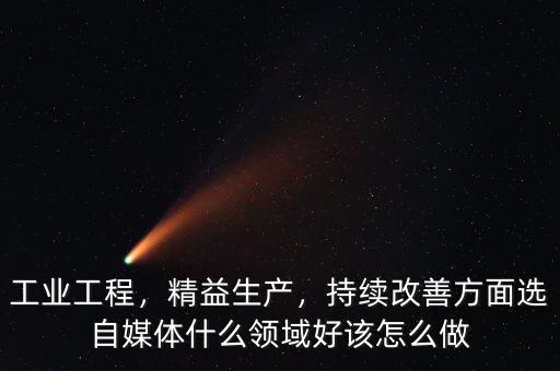 工業(yè)工程，精益生產(chǎn)，持續(xù)改善方面選自媒體什么領(lǐng)域好該怎么做