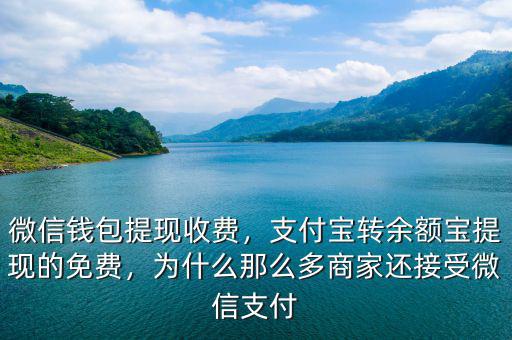 微信錢包提現收費，支付寶轉余額寶提現的免費，為什么那么多商家還接受微信支付