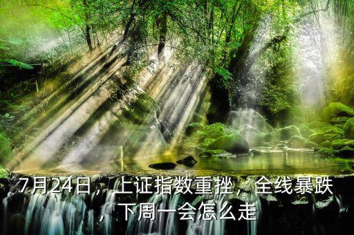 7月24日，上證指數(shù)重挫，全線暴跌，下周一會(huì)怎么走