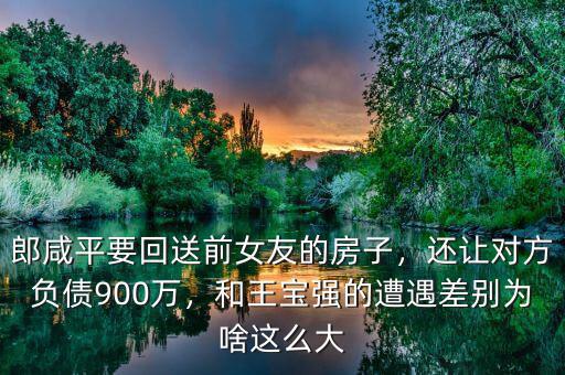 郎咸平要回送前女友的房子，還讓對方負債900萬，和王寶強的遭遇差別為啥這么大