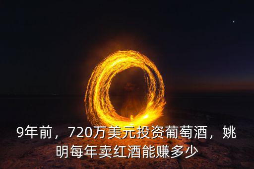 9年前，720萬美元投資葡萄酒，姚明每年賣紅酒能賺多少