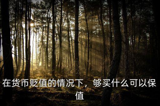 在貨幣貶值的情況下，夠買什么可以保值