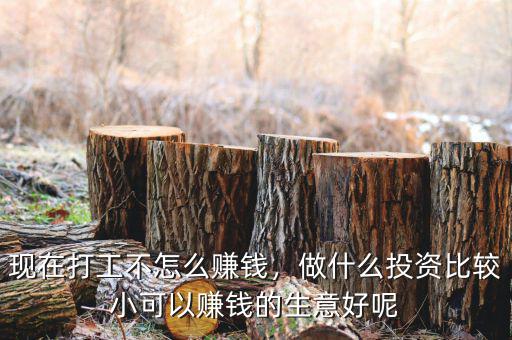 現(xiàn)在打工不怎么賺錢，做什么投資比較小可以賺錢的生意好呢