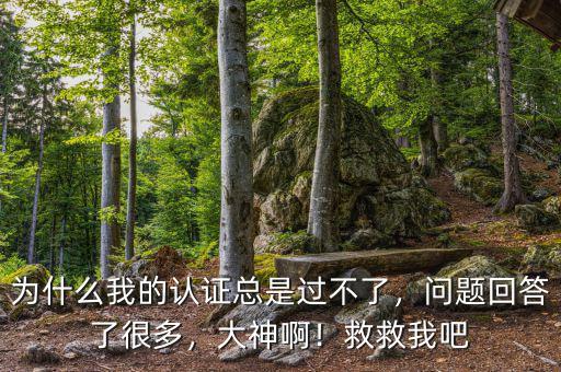 為什么我的認(rèn)證總是過(guò)不了，問(wèn)題回答了很多，大神?。【染任野? class=
