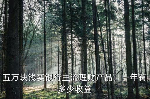 五萬塊錢買銀行主流理財(cái)產(chǎn)品，一年有多少收益