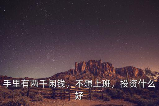 手里有兩千閑錢，不想上班，投資什么好