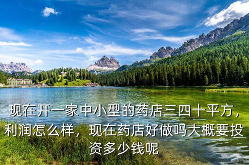 現(xiàn)在開一家中小型的藥店三四十平方，利潤怎么樣，現(xiàn)在藥店好做嗎大概要投資多少錢呢