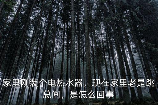 家里剛裝個電熱水器，現(xiàn)在家里老是跳總閘，是怎么回事