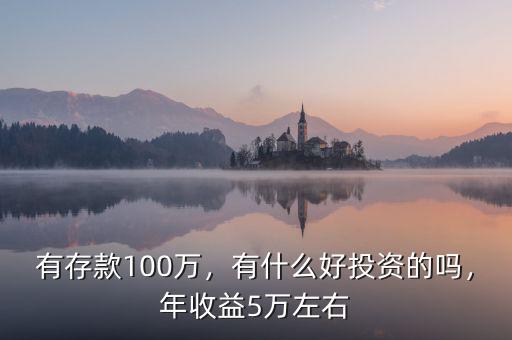 有存款100萬，有什么好投資的嗎，年收益5萬左右
