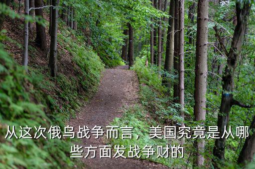 從這次俄烏戰(zhàn)爭而言，美國究竟是從哪些方面發(fā)戰(zhàn)爭財(cái)?shù)? class=