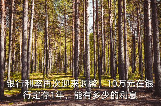 銀行利率再次迎來(lái)調(diào)整，10萬(wàn)元在銀行定存1年，能有多少的利息