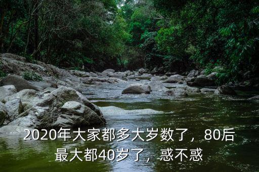 2020年大家都多大歲數(shù)了，80后最大都40歲了，惑不惑