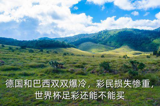 德國和巴西雙雙爆冷，彩民損失慘重，世界杯足彩還能不能買