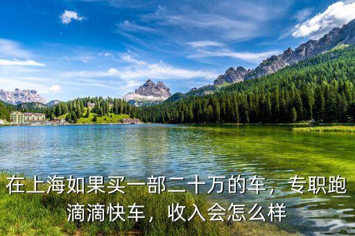 在上海如果買一部二十萬的車，專職跑滴滴快車，收入會怎么樣