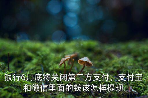 銀行6月底將關閉第三方支付，支付寶和微信里面的錢該怎樣提現(xiàn)
