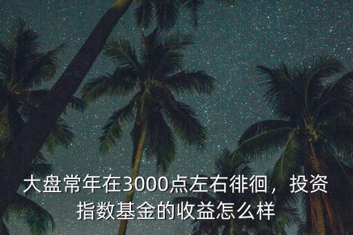 大盤常年在3000點左右徘徊，投資指數(shù)基金的收益怎么樣
