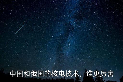 中國和俄國的核電技術(shù)，誰更厲害