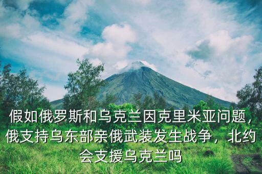 假如俄羅斯和烏克蘭因克里米亞問題，俄支持烏東部親俄武裝發(fā)生戰(zhàn)爭，北約會支援烏克蘭嗎