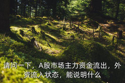 請(qǐng)問一下，A股市場(chǎng)主力資金流出，外資流入狀態(tài)，能說明什么