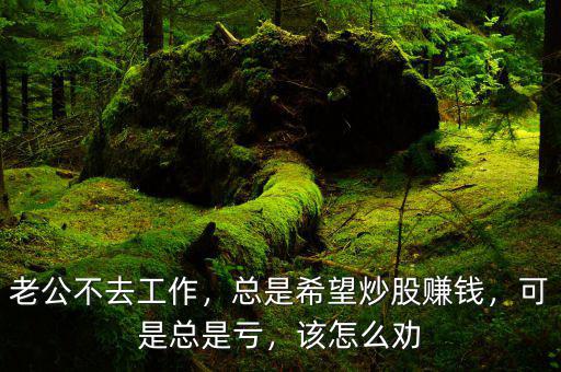 老公不去工作，總是希望炒股賺錢，可是總是虧，該怎么勸