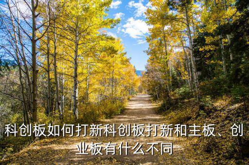 科創(chuàng)板如何打新科創(chuàng)板打新和主板、創(chuàng)業(yè)板有什么不同