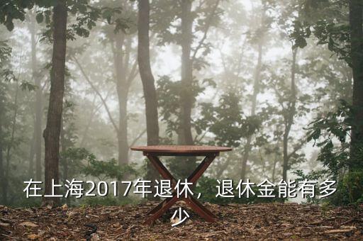 在上海2017年退休，退休金能有多少