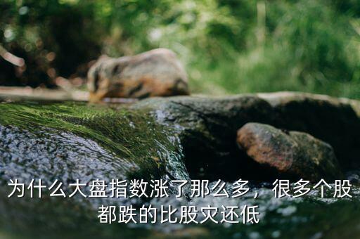為什么大盤指數(shù)漲了那么多，很多個股都跌的比股災還低