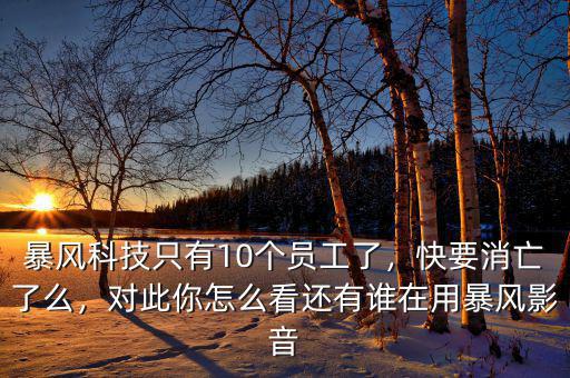 暴風科技只有10個員工了，快要消亡了么，對此你怎么看還有誰在用暴風影音