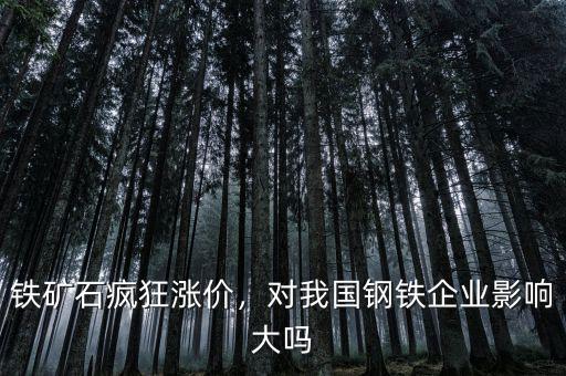 鐵礦石瘋狂漲價(jià)，對(duì)我國(guó)鋼鐵企業(yè)影響大嗎