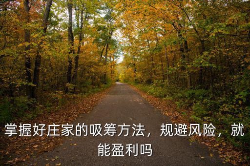 掌握好莊家的吸籌方法，規(guī)避風(fēng)險(xiǎn)，就能盈利嗎