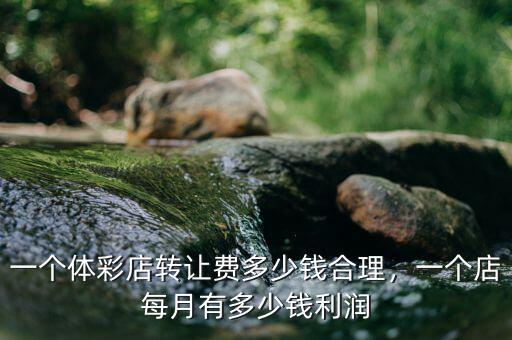 一個體彩店轉(zhuǎn)讓費多少錢合理，一個店每月有多少錢利潤