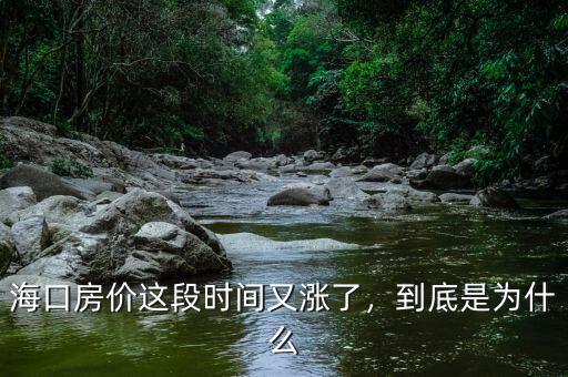 海口房?jī)r(jià)這段時(shí)間又漲了，到底是為什么