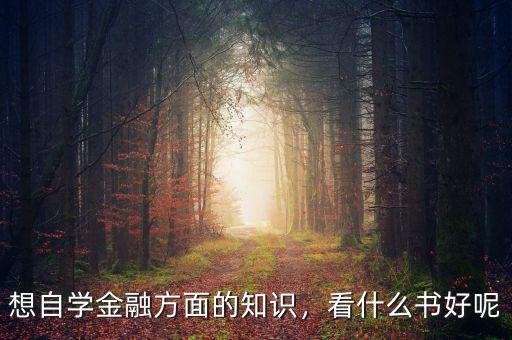 想自學(xué)金融方面的知識(shí)，看什么書好呢