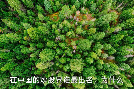 在中國(guó)的炒股界誰(shuí)最出名，為什么