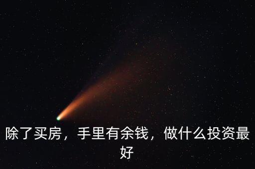 除了買房，手里有余錢，做什么投資最好