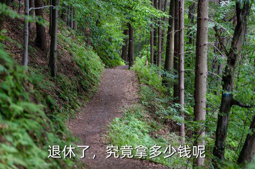 退休了，究竟拿多少錢呢