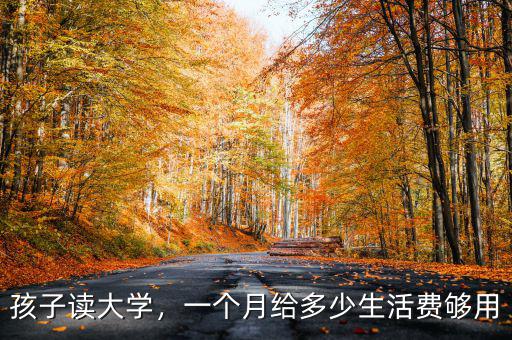 孩子讀大學，一個月給多少生活費夠用