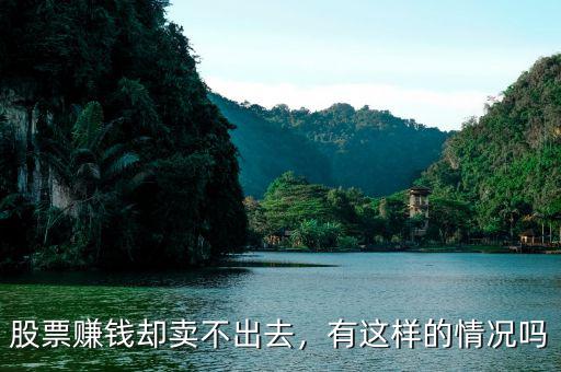 股票賺錢卻賣不出去，有這樣的情況嗎