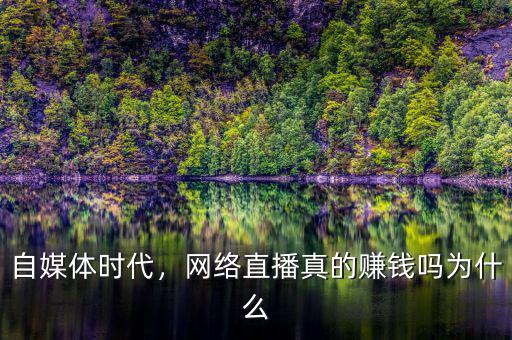 自媒體時(shí)代，網(wǎng)絡(luò)直播真的賺錢嗎為什么