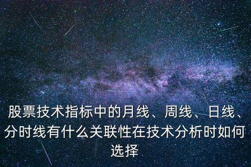 股票技術(shù)指標(biāo)中的月線、周線、日線、分時(shí)線有什么關(guān)聯(lián)性在技術(shù)分析時(shí)如何選擇