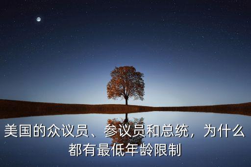 美國的眾議員、參議員和總統(tǒng)，為什么都有最低年齡限制