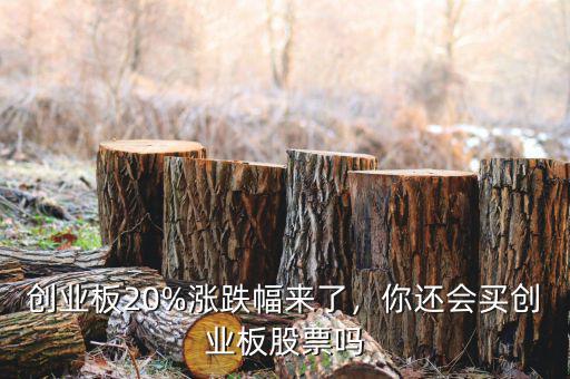 創(chuàng)業(yè)板20%漲跌幅來(lái)了，你還會(huì)買(mǎi)創(chuàng)業(yè)板股票嗎