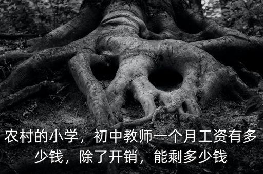 農(nóng)村的小學(xué)，初中教師一個月工資有多少錢，除了開銷，能剩多少錢