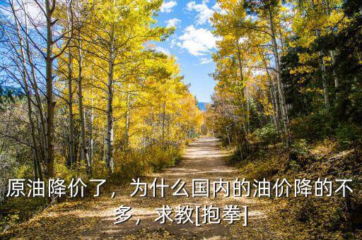 原油降價(jià)了，為什么國(guó)內(nèi)的油價(jià)降的不多，求教[抱拳]