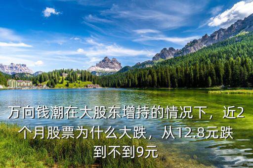 萬(wàn)向錢潮在大股東增持的情況下，近2個(gè)月股票為什么大跌，從12.8元跌到不到9元