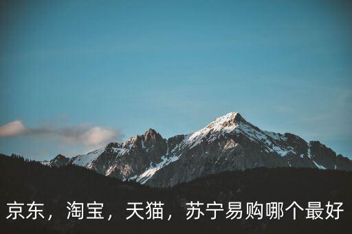 京東，淘寶，天貓，蘇寧易購(gòu)哪個(gè)最好