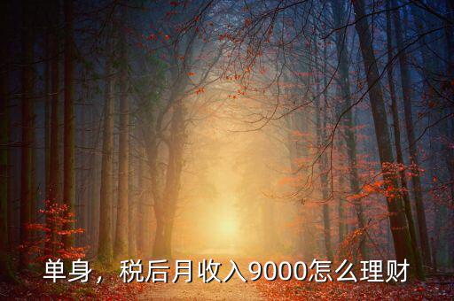 單身，稅后月收入9000怎么理財