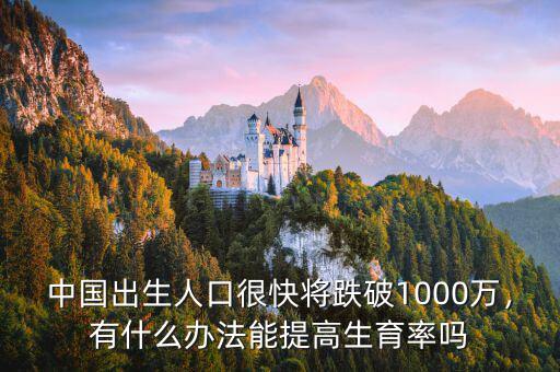 中國(guó)出生人口很快將跌破1000萬(wàn)，有什么辦法能提高生育率嗎
