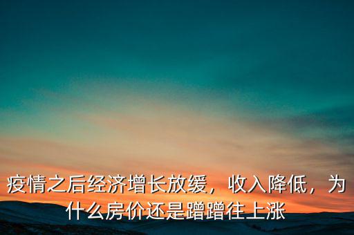 疫情之后經(jīng)濟(jì)增長(zhǎng)放緩，收入降低，為什么房?jī)r(jià)還是蹭蹭往上漲